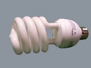 23W Medium Base Regular Spiral white Bulb
