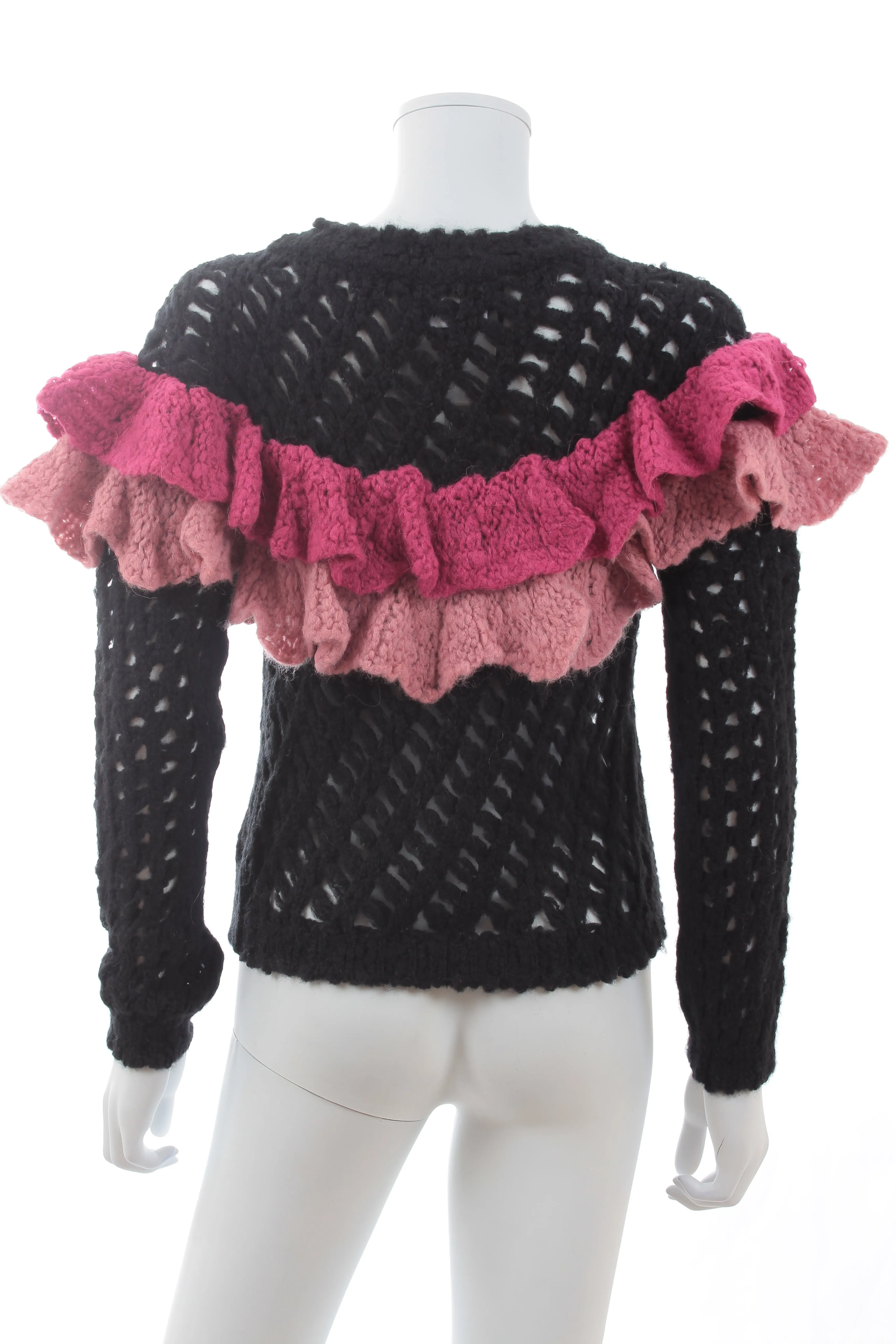 Boutique Moschino Ruffled Alpaca-Blend Sweater