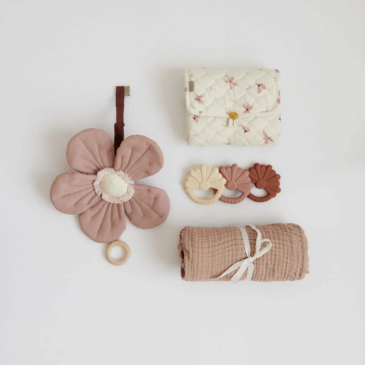 Cam Cam Muslin Baby Swaddle - Rose
