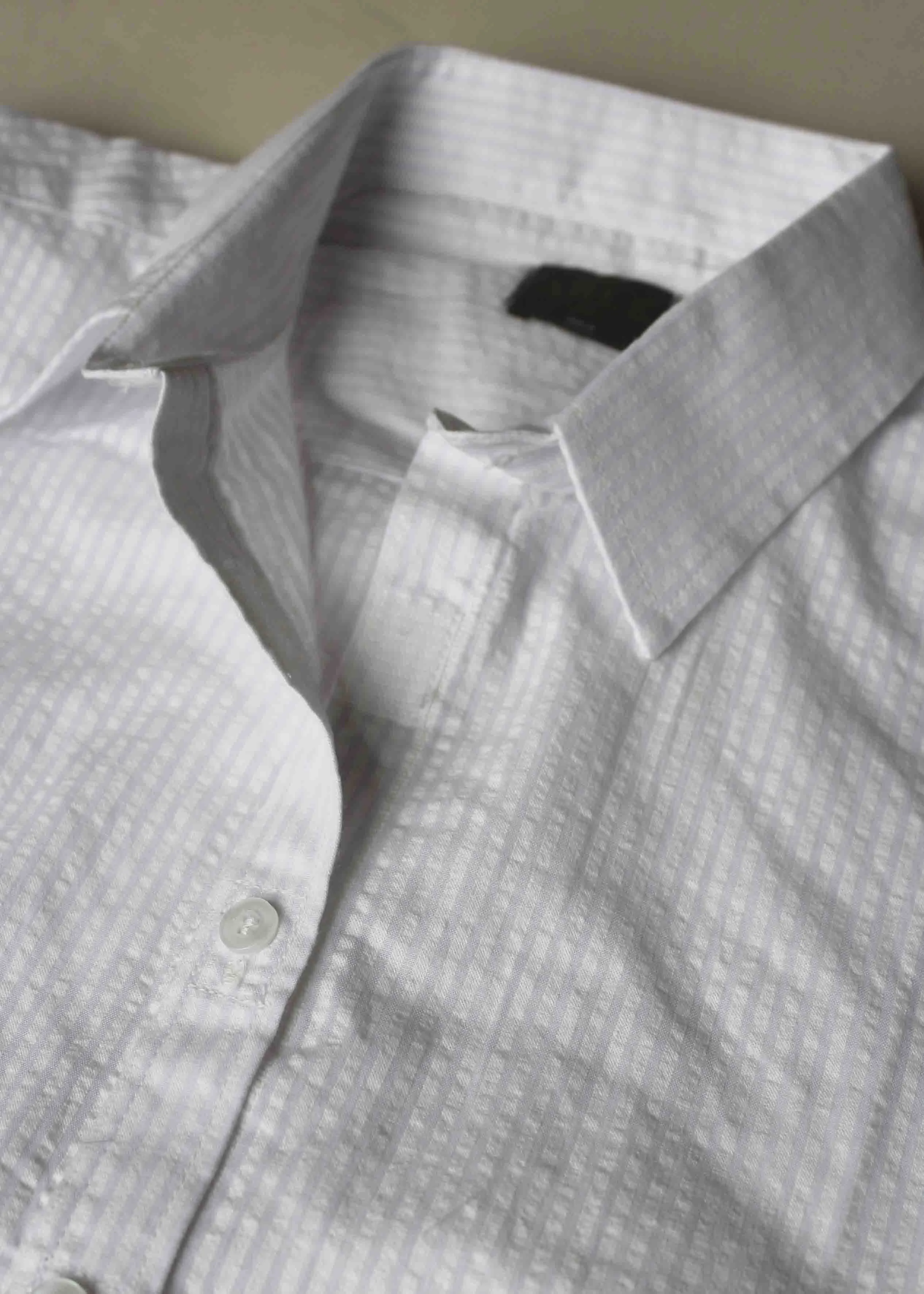 Camilla Short Sleeve Seersucker VELCRO® Brand Fastening Shirt