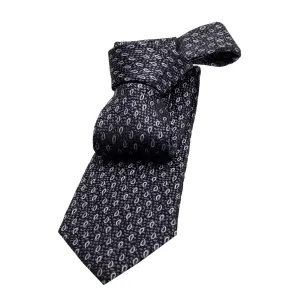 Danbury Paisley Silk Tie, Grey / Pink