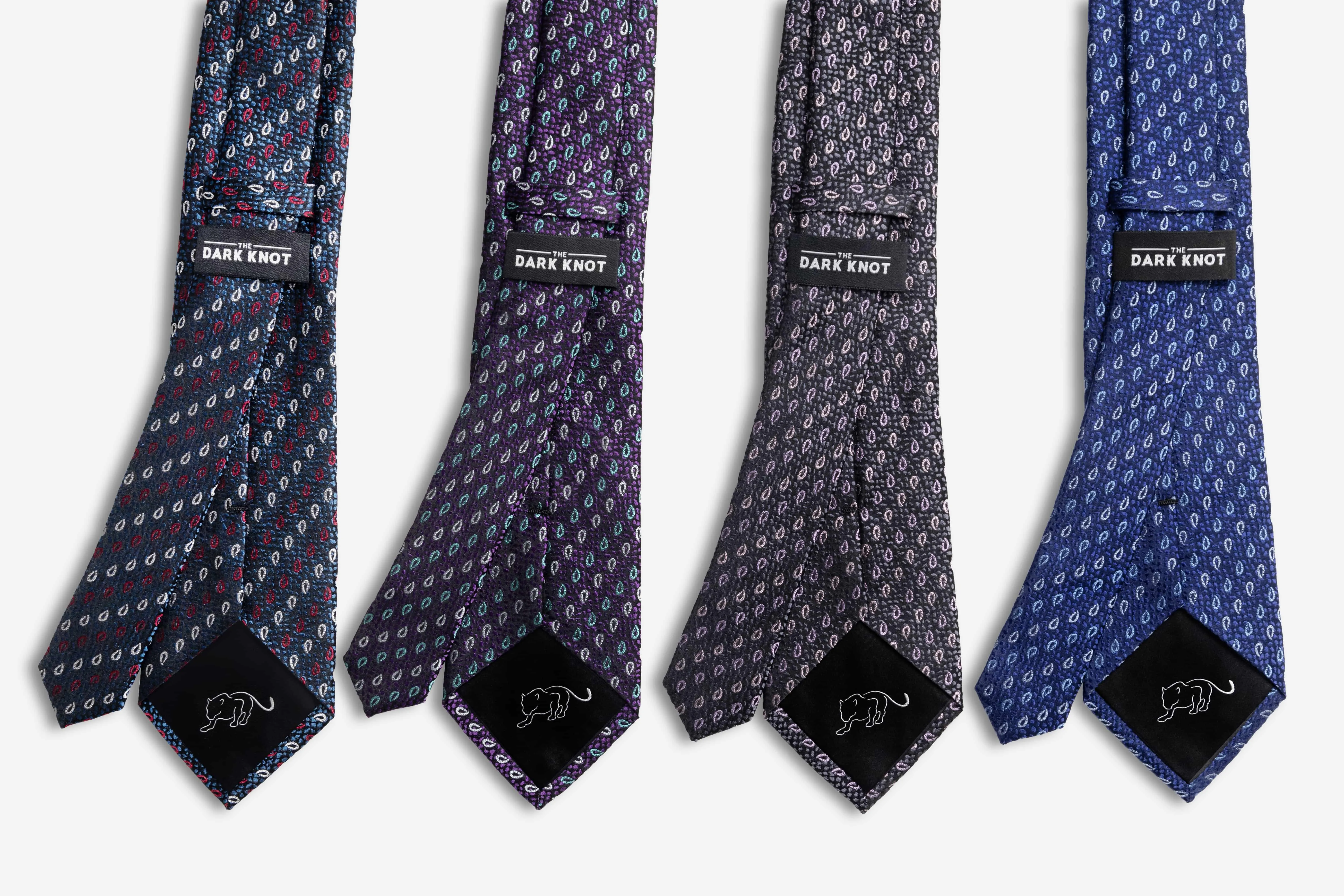 Danbury Paisley Silk Tie, Grey / Pink