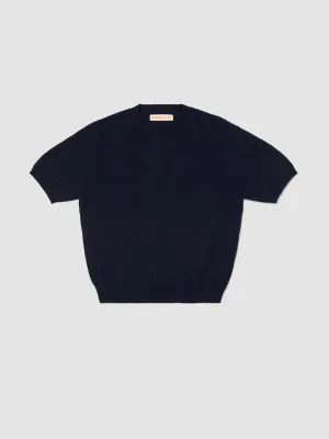 Dark navy Emer cashmere t-shirt