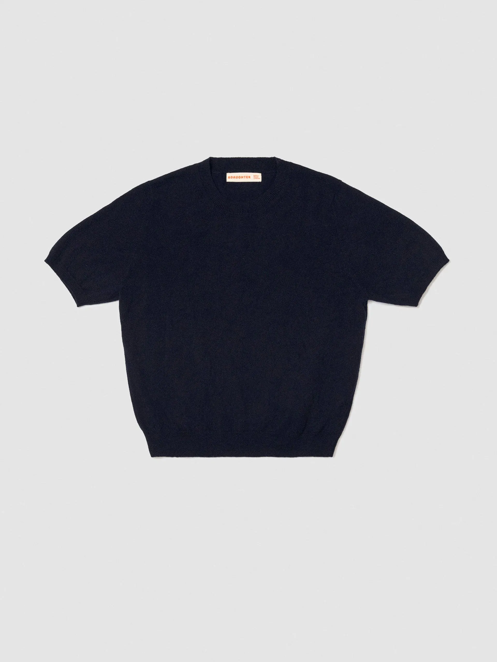 Dark navy Emer cashmere t-shirt