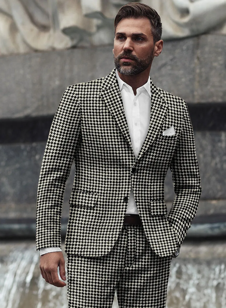 Diamond Noir Tweed Jacket