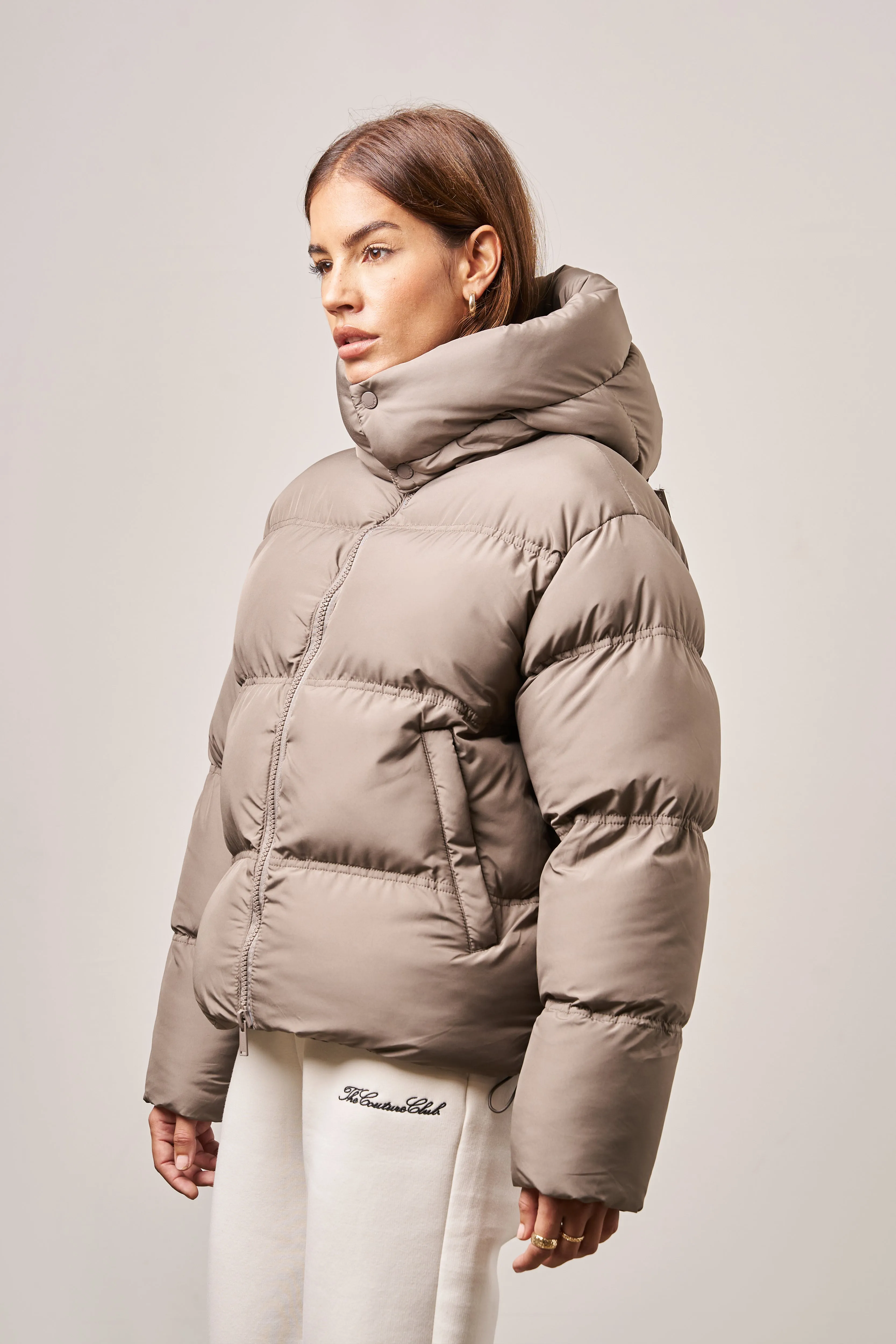 ESSENTIAL MATTE PUFFER - BROWN