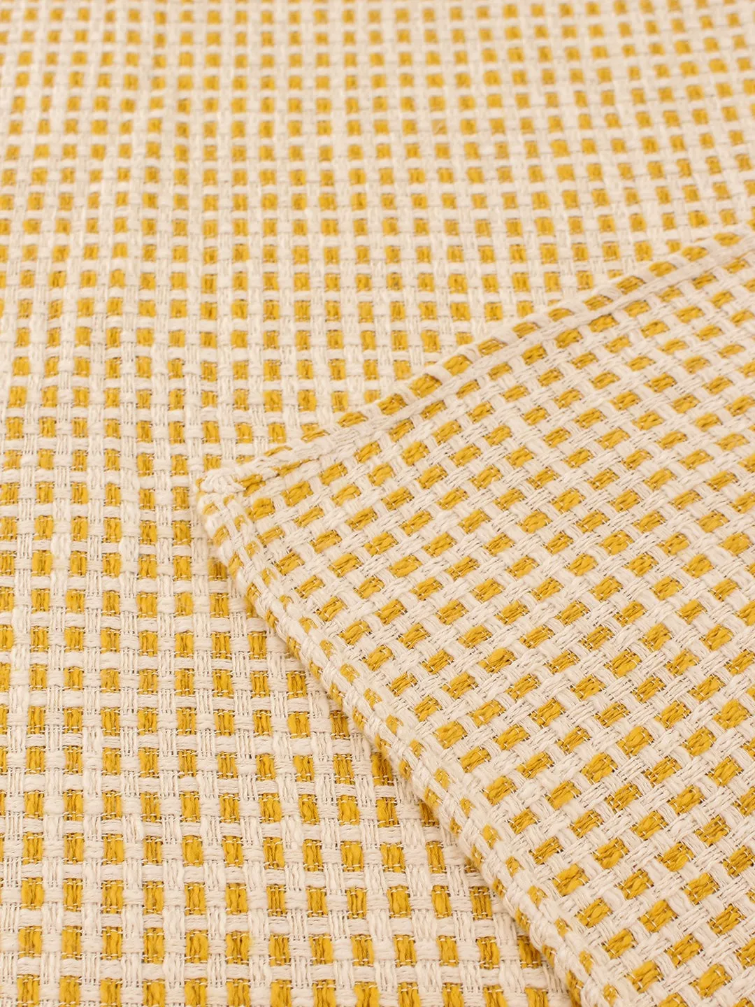 Girnar Double Bedcover (Yellow)