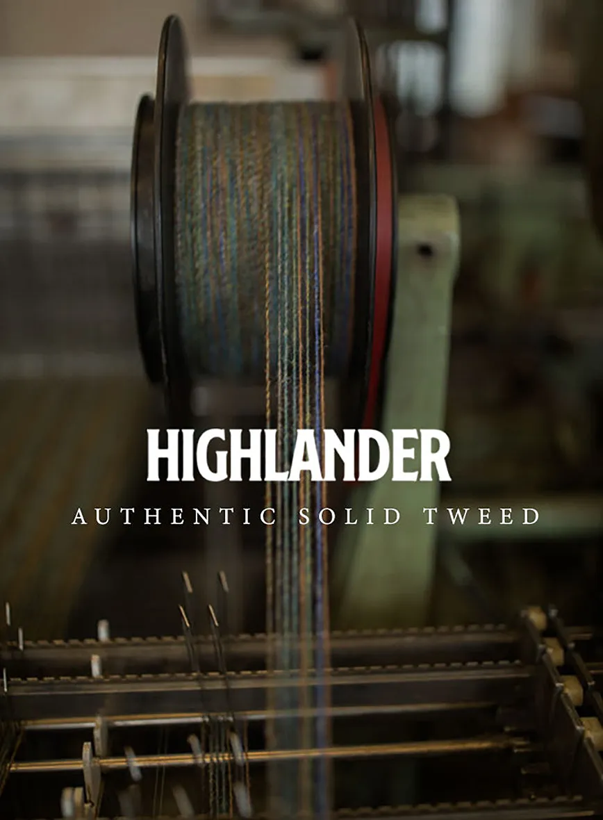 Highlander Heavy Blue Bedford Tweed Jacket