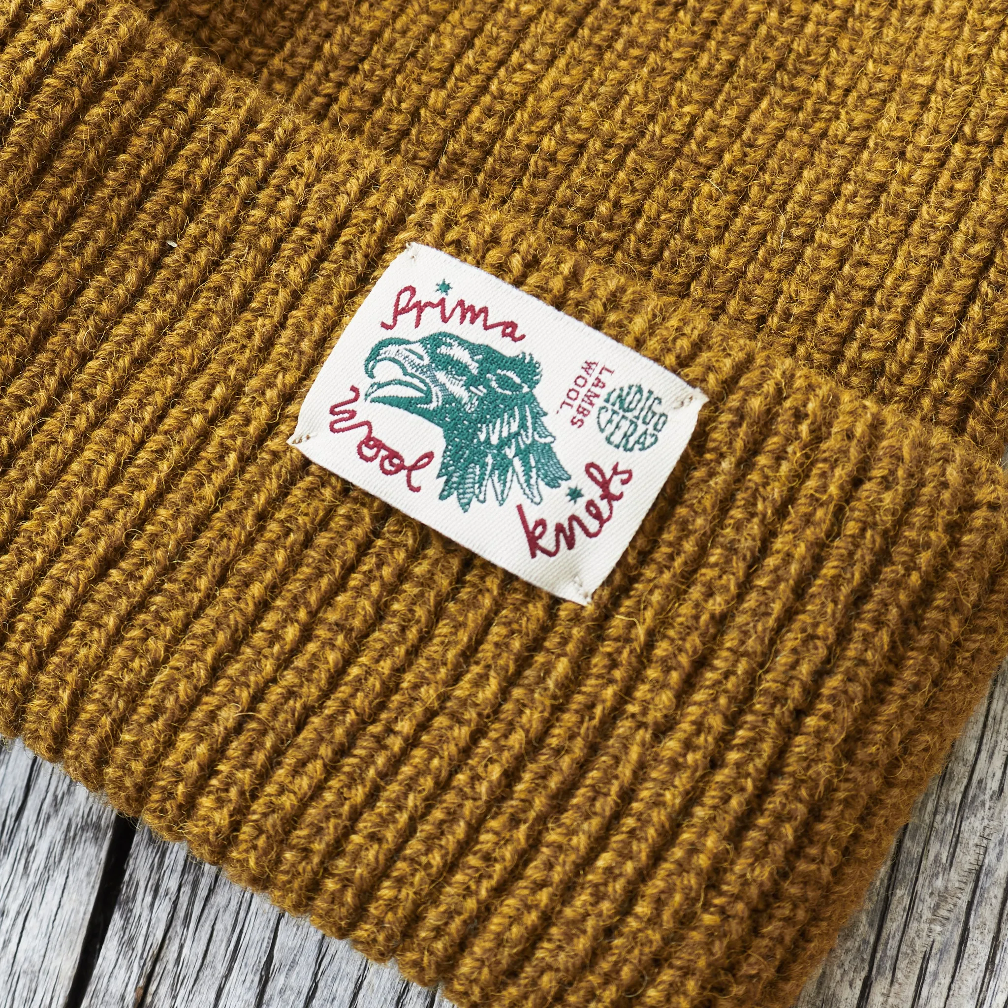 Indigofera Radec Rib Knit Wool Cap Hoope