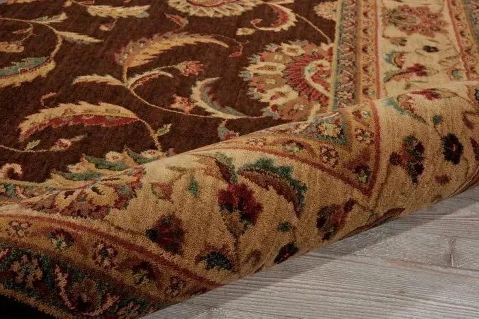 Living Treasures LI04 Brown Rug