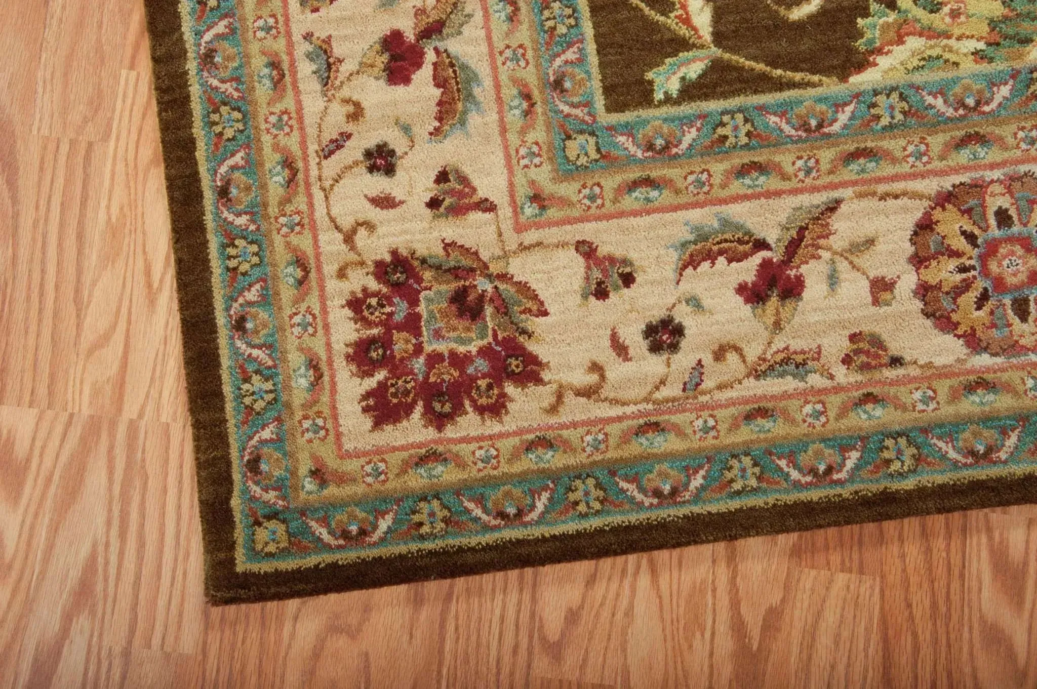 Living Treasures LI04 Brown Rug