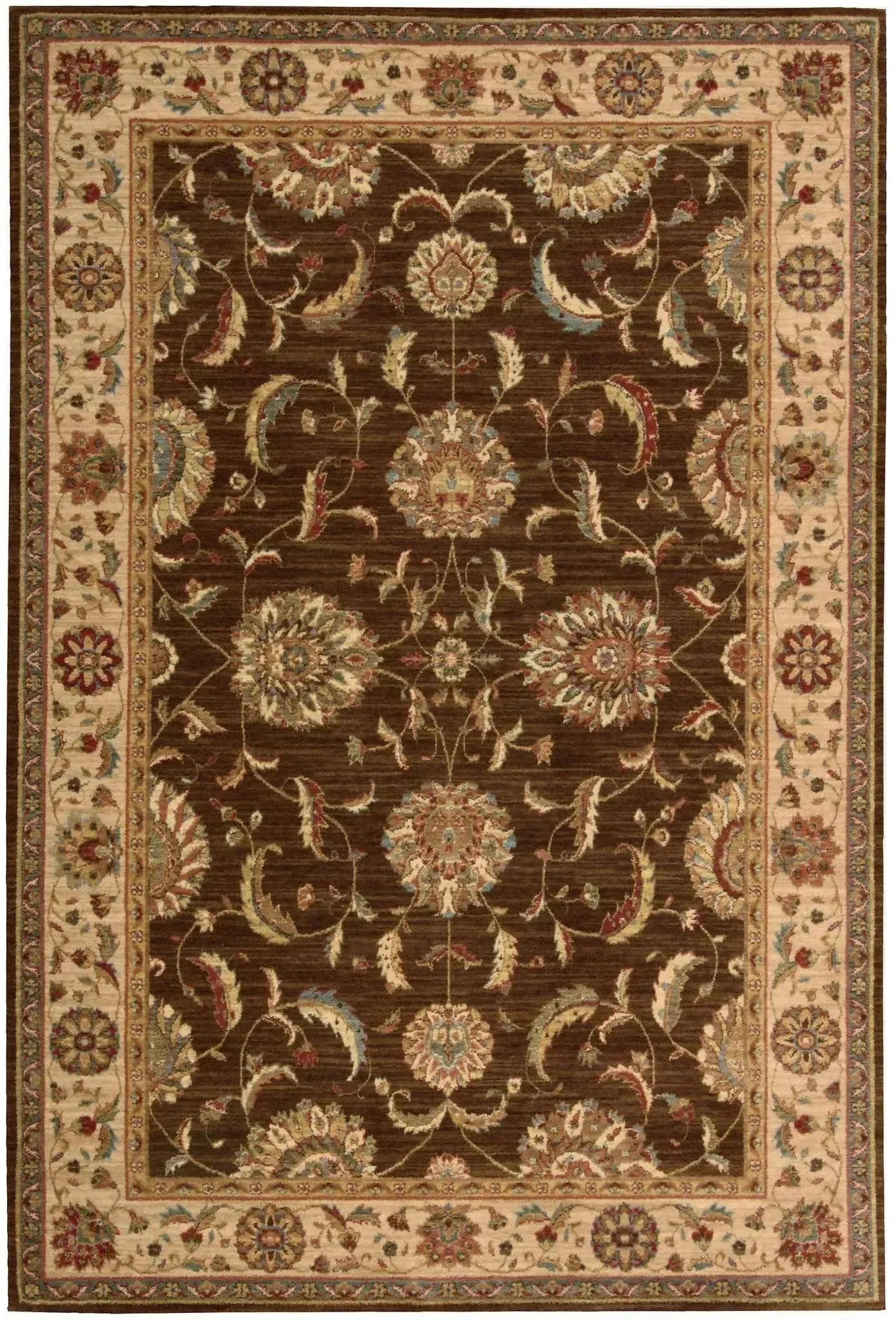 Living Treasures LI04 Brown Rug