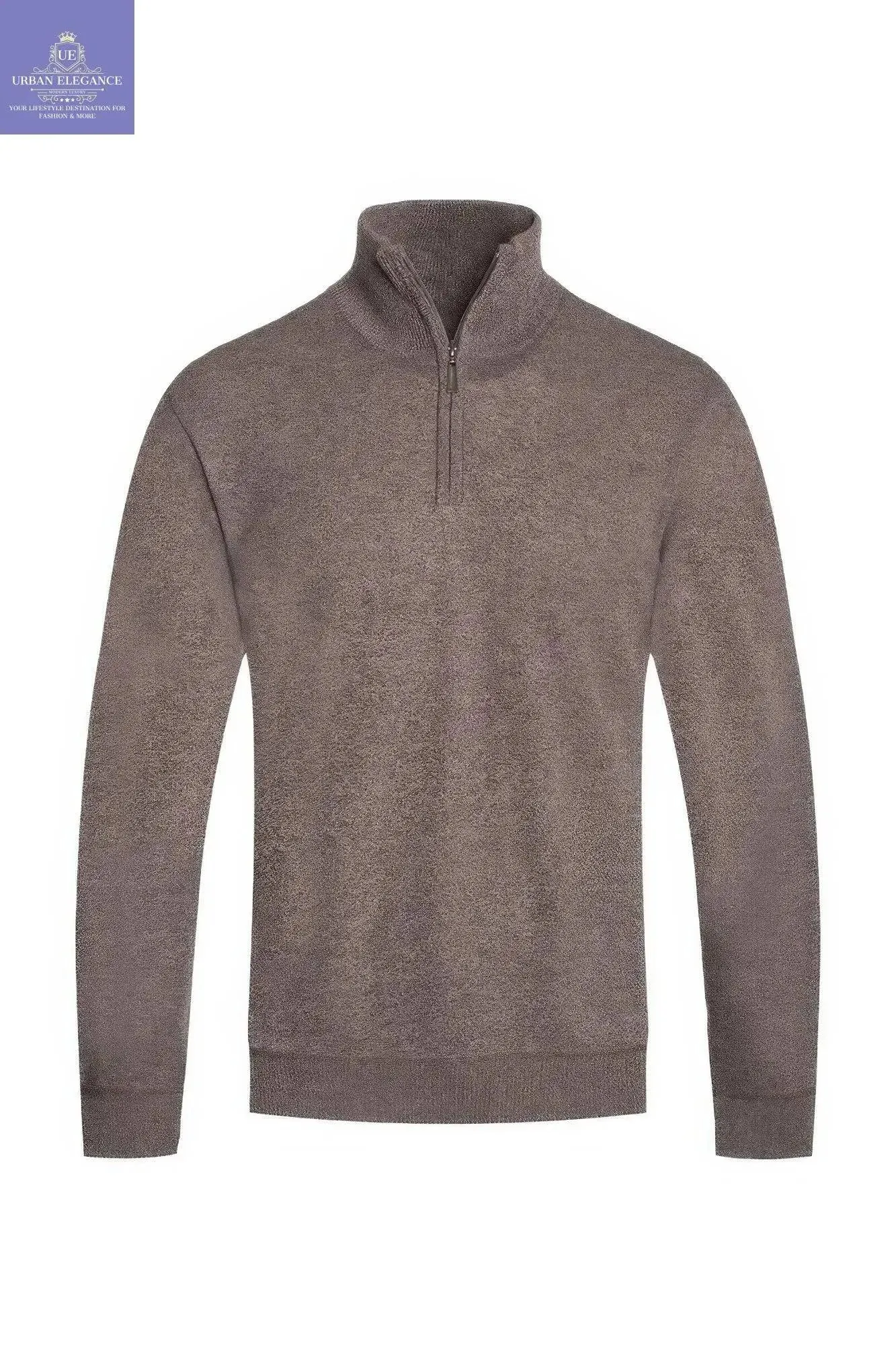 Men's Stylish Knit Quarter-Zip Pullover