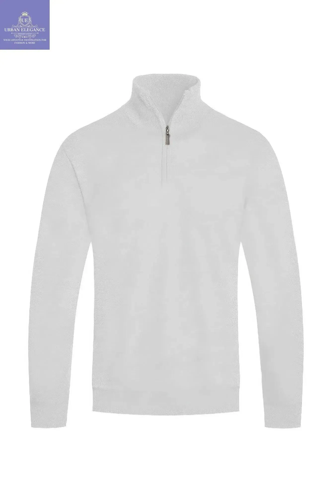 Men's Stylish Knit Quarter-Zip Pullover