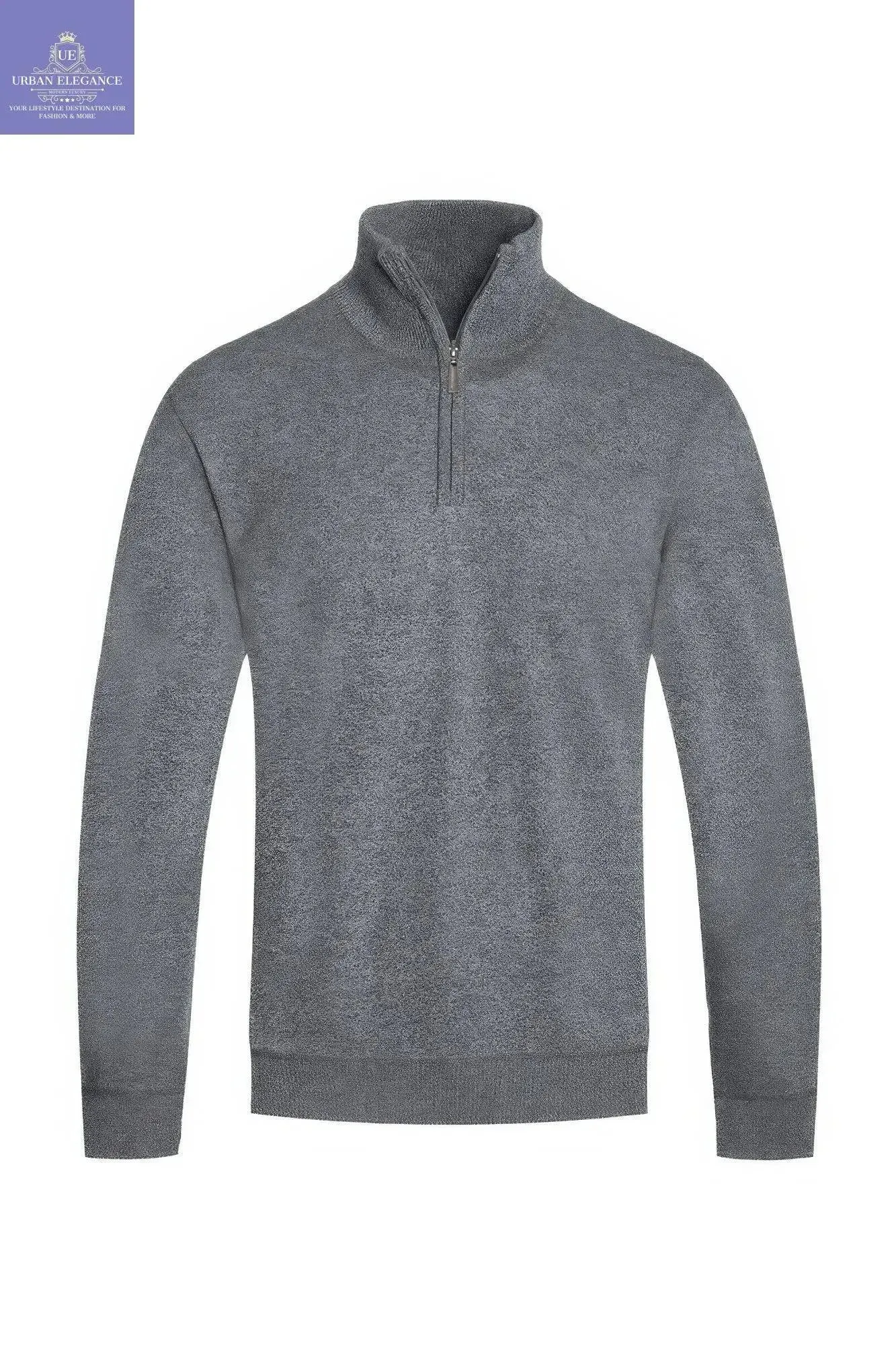 Men's Stylish Knit Quarter-Zip Pullover