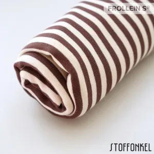Organic Ribbing - Stripes Dark Brown