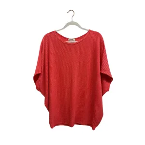 Oversized Ribbed Batwing Top
