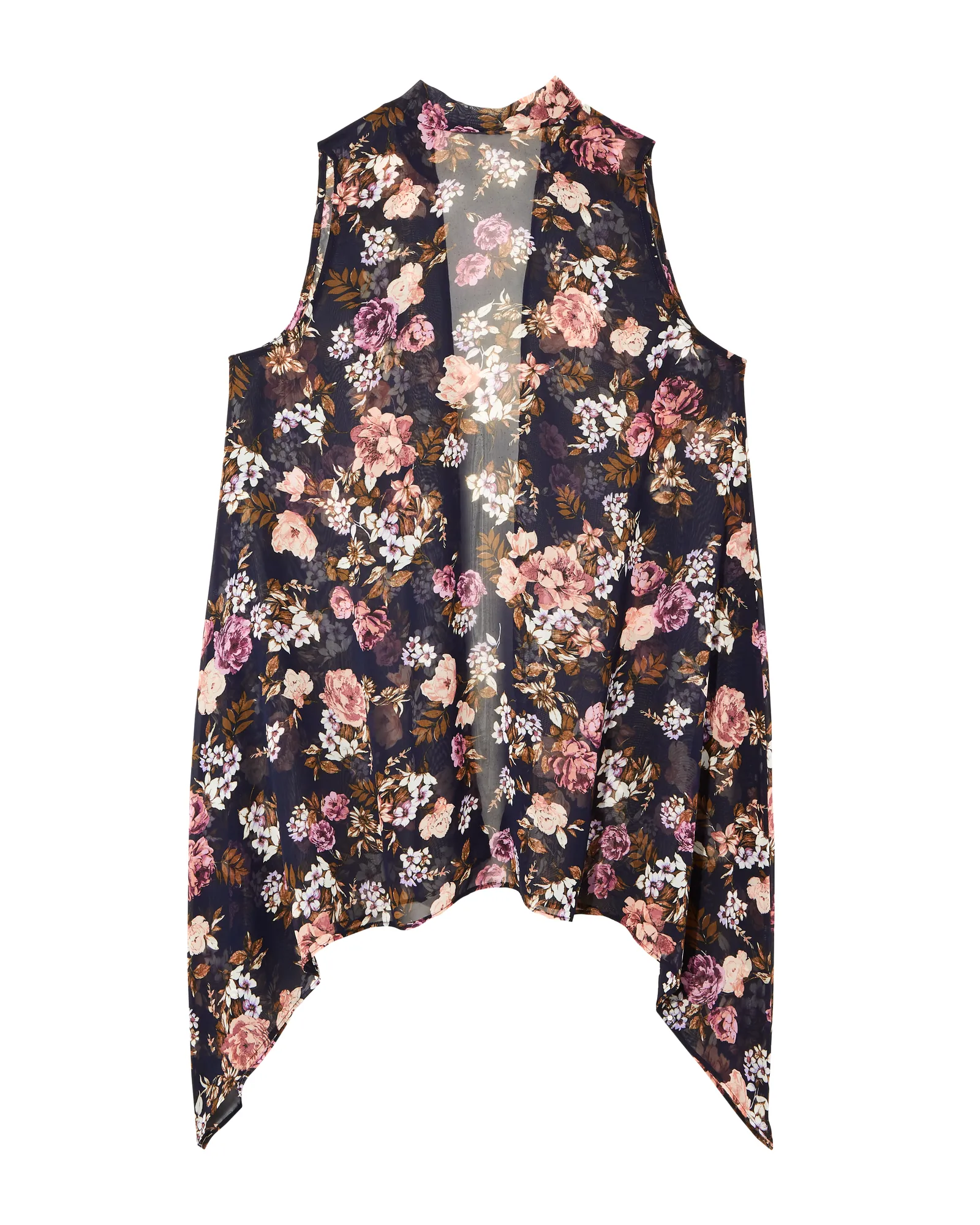 Quin Woven Vest | Navy / Lilac