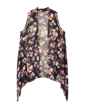 Quin Woven Vest | Navy / Lilac