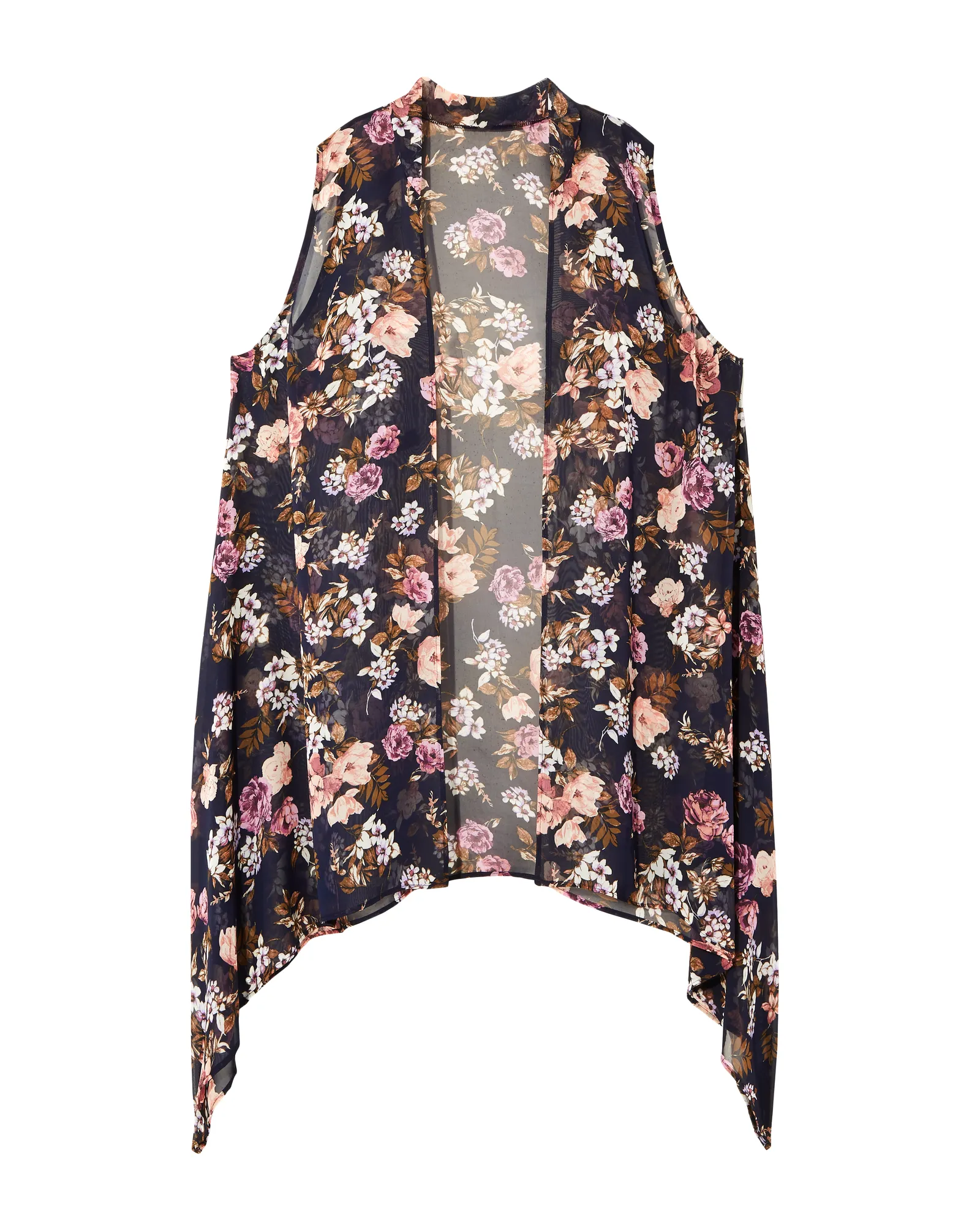 Quin Woven Vest | Navy / Lilac