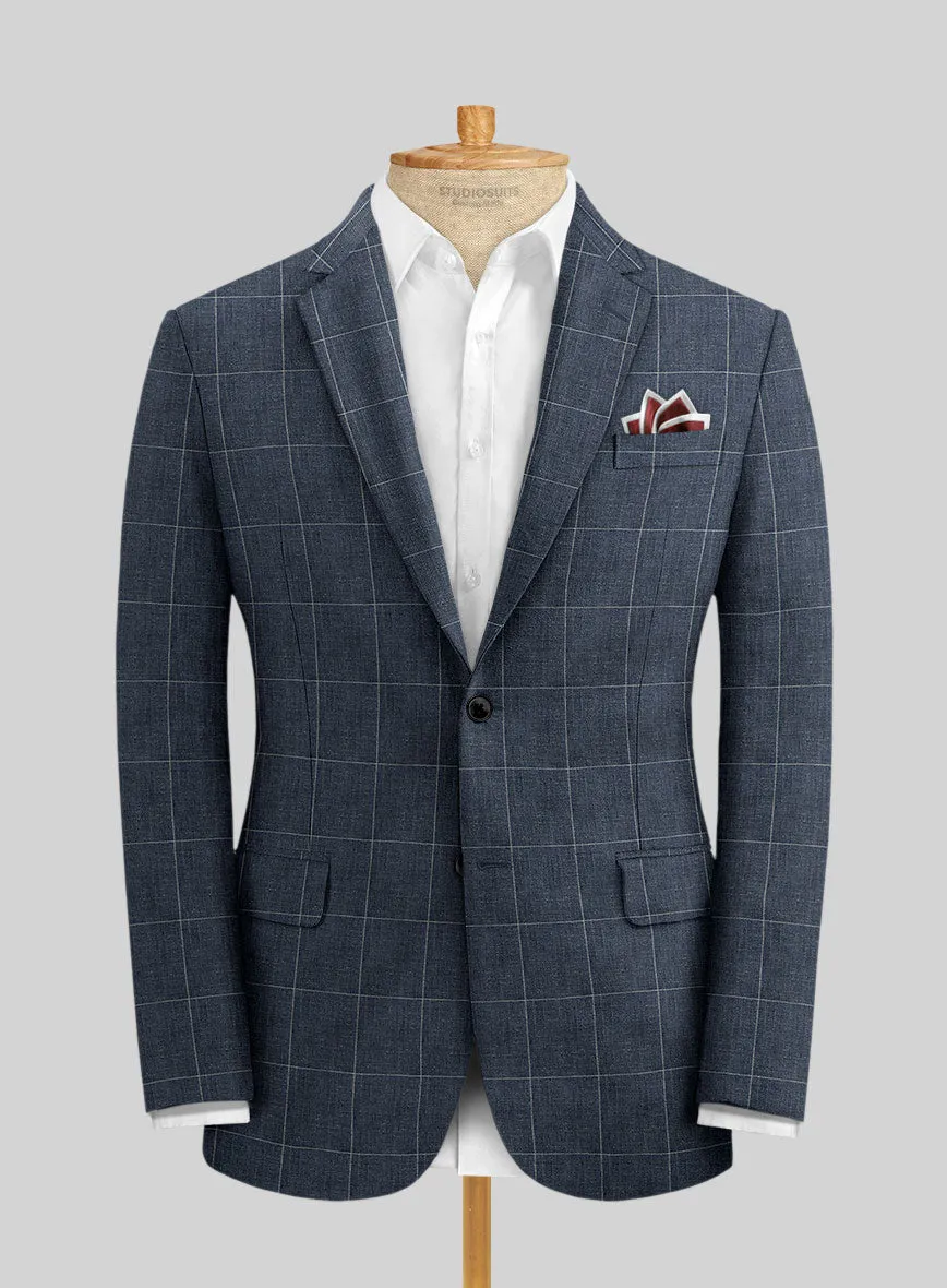Solbiati Piazza Indigo Linen Jacket