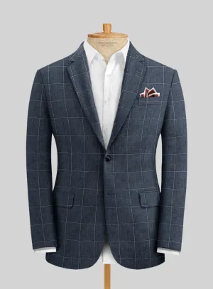 Solbiati Piazza Indigo Linen Jacket
