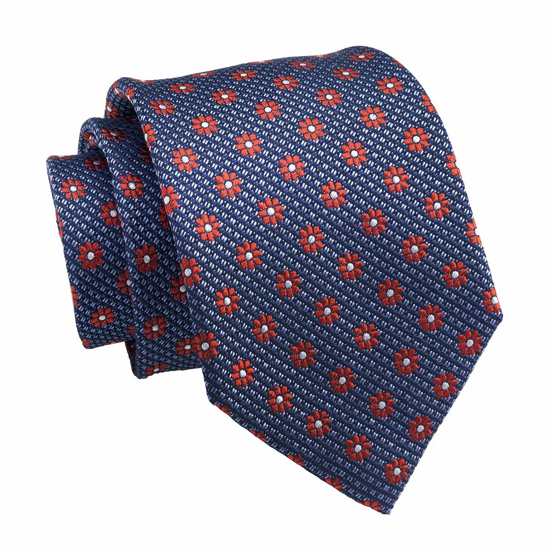 Summerhill Foulard Silk Tie, Blue / Red