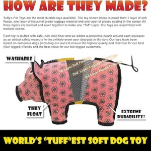 VIP Tuffy's Mega Octopus Tiger Print Dog Toy
