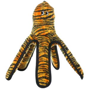 VIP Tuffy's Mega Octopus Tiger Print Dog Toy