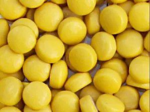 Warm Yellow Glass Droplets