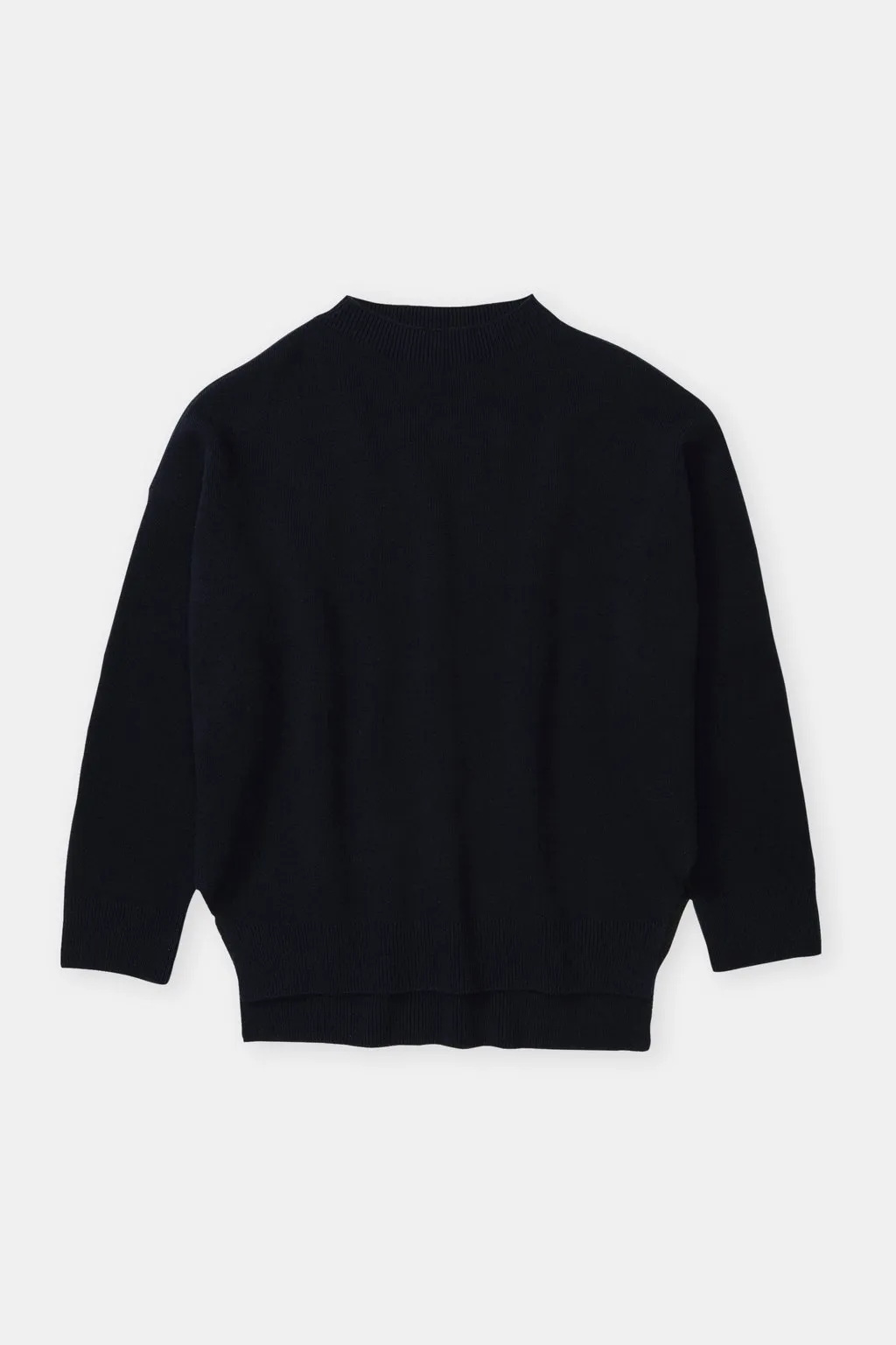 Wool Blend Double-Face Jumper - Dark Night