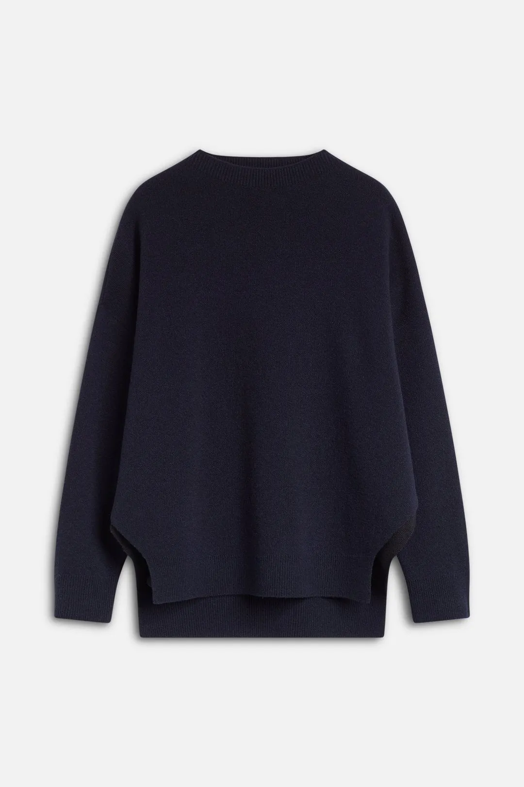 Wool Blend Double-Face Jumper - Dark Night